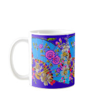 Chinese Fan Blue Mug