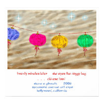 Chinese Food Haiku Art Print