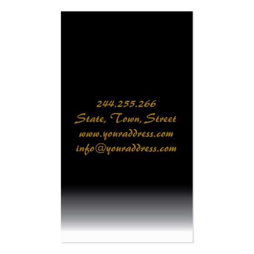 Chinese Food Restaurant Business Card (back side)