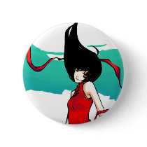 Chinese Girl buttons by Kaytseki Chinese Girl buttons