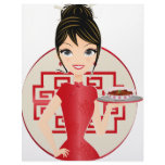 Chinese girl customized letterhead