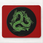 CHINESE GREEN DRAGON Design Mousepad