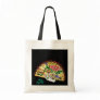 CHINESE HAND AND FAN CANVAS BAG