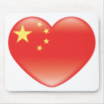 Chinese_heart_flag Mouse Mat