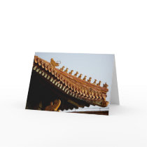 Chinese Imperial Roof Note Card