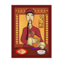 Chinese Kitchen God Postcard