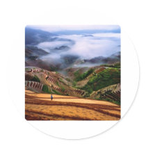 Chinese landscape stickers