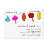 Chinese Lantern Invitations Postcards
