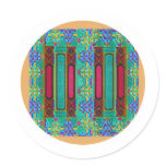 Chinese Lucky Double Door Design Sticker