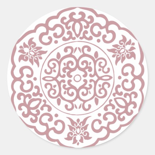 Chinese Medallion pink Sticker
