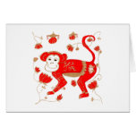 Chinese Monkey Astrology Card