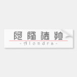 Chinese name for Alondra 21247_0.pdf Bumper Stickers