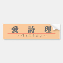 Chinese name for Ashley 21041_3.pdf Bumper Sticker