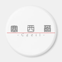 Chinese name for Cecil 20503_0.pdf Fridge Magnets
