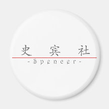 Chinese name for Spencer 20820_1.pdf Refrigerator Magnets