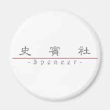Chinese name for Spencer 20820_2.pdf Refrigerator Magnets