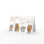 Chinese New Year Cartoon Ox Cards