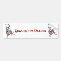 Chinese New Year Dragon Bumper Stickers
