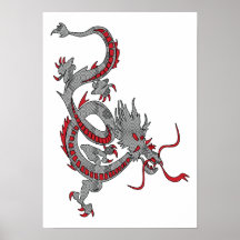 Chinese New Year Dragon Print