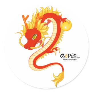 Chinese New Year Dragon Sticker sticker