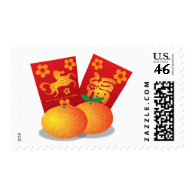 Chinese New Year of the Horse Mandarin Oranges Postage