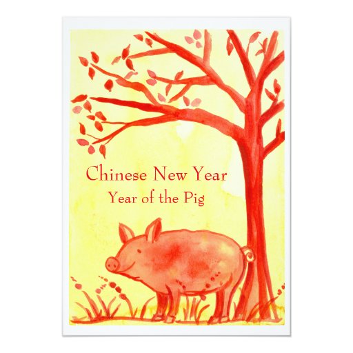 new year for the pig new year of the pig card zazzle new year for the pig new year of the pig card zazzle