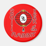 Chinese New Year of the Rabbit Design Refrigerator Magnets
