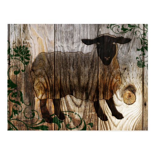 chinese new year of the wooden sheep 2015 postcard Zazzle