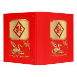 Chinese New Year Red Crane Binder