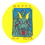 Chinese New Year Round Sticker