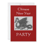Chinese New Year-Year of Dragon Party Personalized Invites