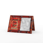 Chinese New Year, Your Photo in Bamboo Frame cards