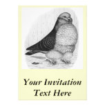 Chinese Owl Ink Drawing Invitation