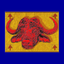 Chinese ox postcards