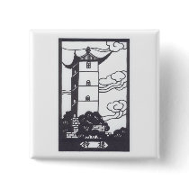Chinese Pagoda buttons