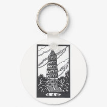 Chinese Pagoda keychains by christigmc Chinese Pagoda keychains