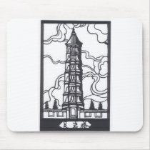 Chinese Pagoda mousepads