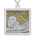 Chinese Paper Owls 3 Necklace