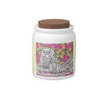 Chinese Paper Owls Candy Jar