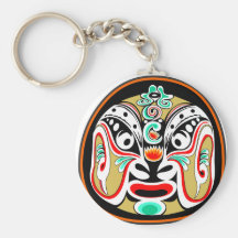 Chinese Peking opera mask version 2 Key Chain