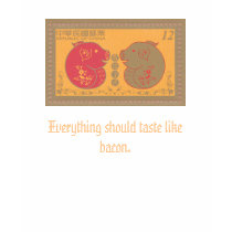 Chinese Pig Stamp, Everything should taste like... T Shirt