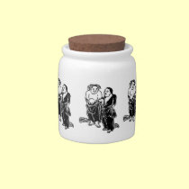 Chinese Poets candy jars
