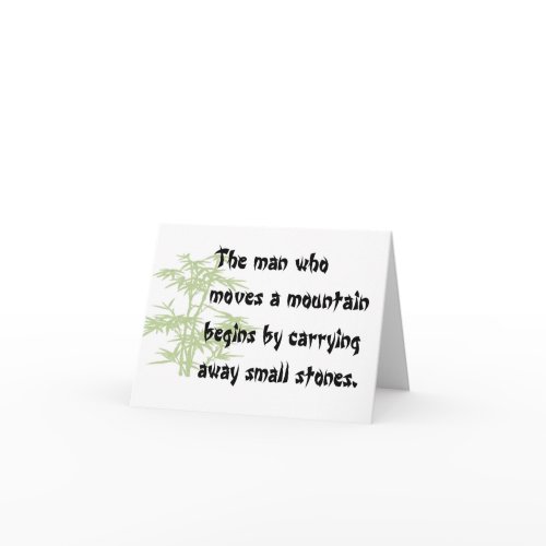 Chinese proverb notecards card