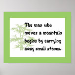 Chinese proverb poster