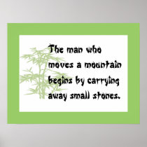 Chinese proverb poster
