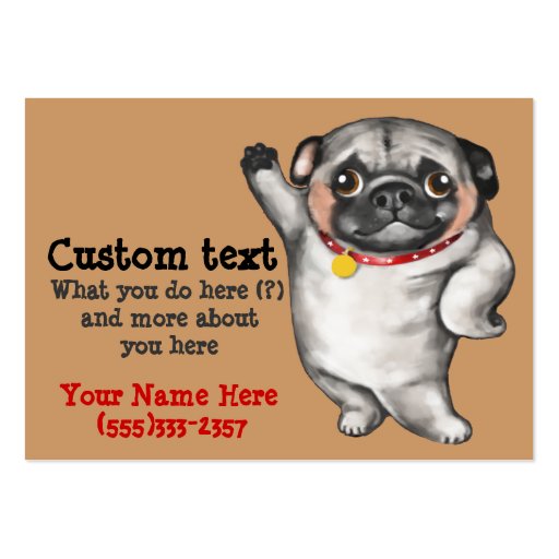 Chinese PUG business card template (front side)