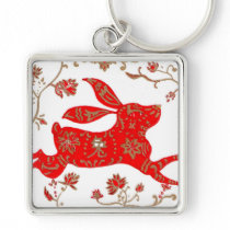 Chinese Rabbit Astrology Keychain