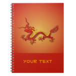 Chinese Red And Gold Dragon Notebook