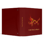 Chinese Red And Gold Year Of The Dragon Binder