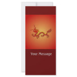 Chinese Red And Gold Year Of The Dragon Rackcard